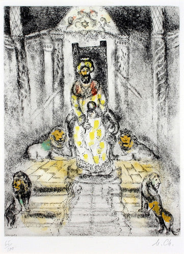 Marc Chagall Solomon on His Throne (Cramer 30) 1958