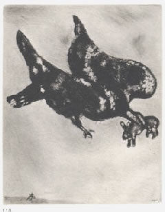 Marc Chagall The Eagle and the Snail, from Les Fables de la Fontaine, Volume I 1952
