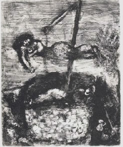Marc Chagall The Fortune and the Young Boy, from Les Fables de la Fontaine, Volume II 1952
