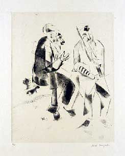 Marc Chagall The Grandfathers, from Mein Leiben (Cramer 2) 1923