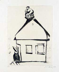 Marc Chagall The House of Grandfather, from Mein Leiben (Cramer 2) 1923