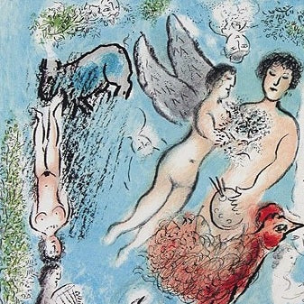 Marc Chagall The Island of Poros (Mourlot 963) 1980