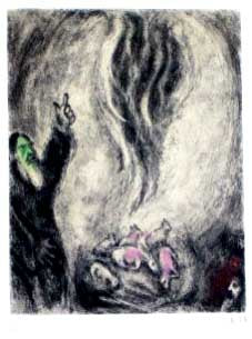 Marc Chagall The Offering of Elijah (Cramer 30) 1958