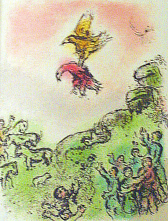 Marc Chagall The Omen: The Goshawk and the Dove (Cramer 96) 1975