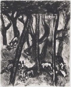 Marc Chagall The Wolves and the Ewes, from Les Fables de la Fontaine, Volume I 1952