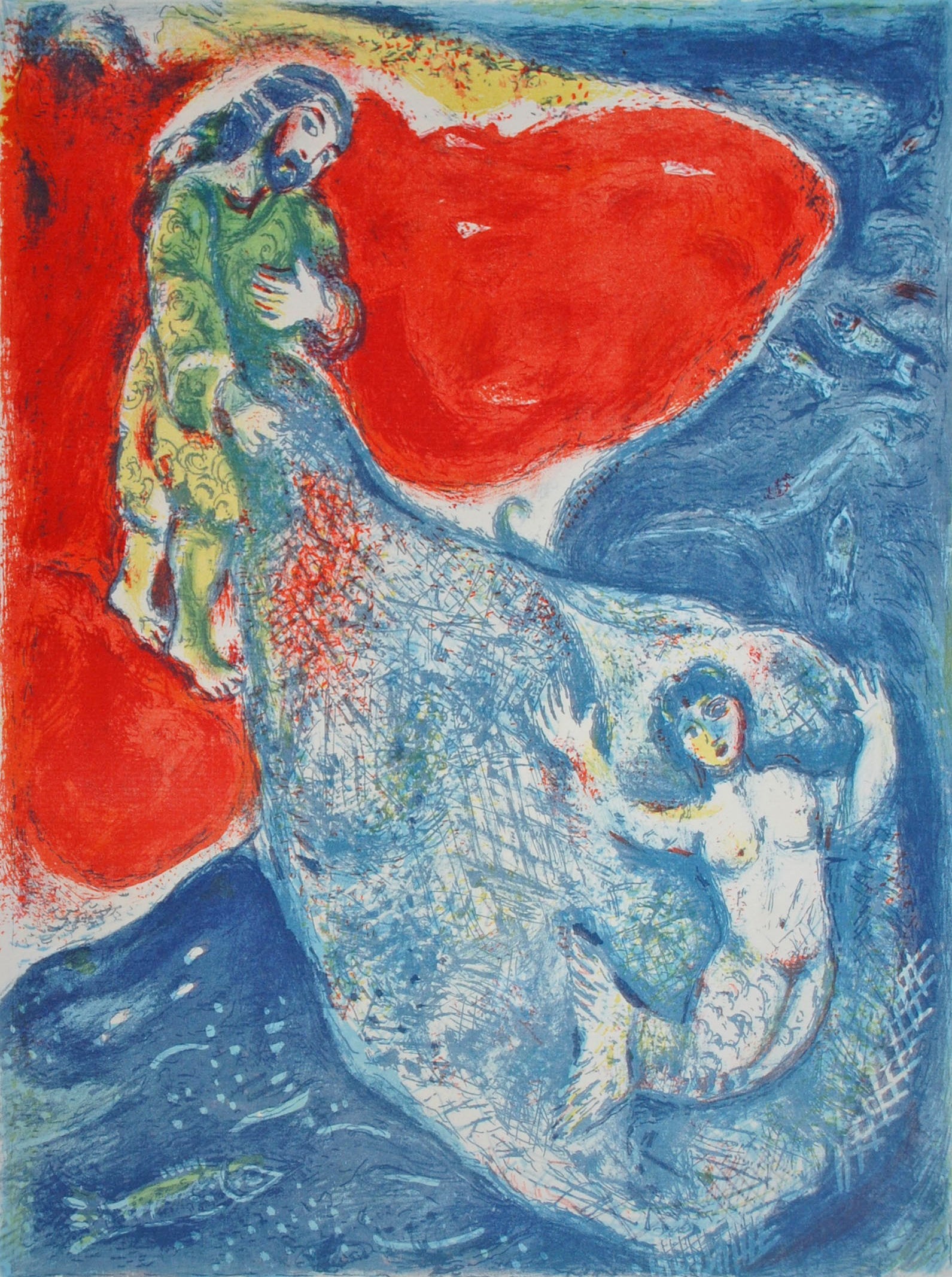 Marc Chagall When Abdullah Got The Net Ashore From Arabian Nights