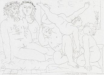 Pablo Picasso Famille de Saltimbanques (Circus Family) (Bloch 163) 1933