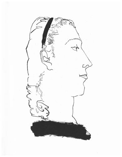 Pablo Picasso Femme Blonde de Profil (Cramer 51) 1948