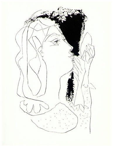 Pablo Picasso Femme au Miroir (Cramer 51) 1948