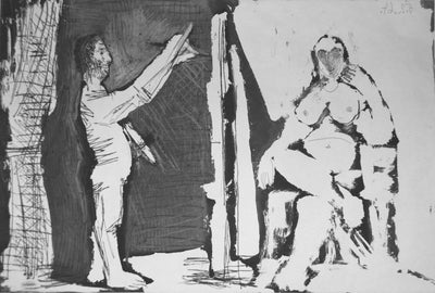 Pablo Picasso Painter and His Model (Le Peintre et son Modele) (Bloch 1158, Baer 1146)