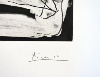 Pablo Picasso Peintre et Mod√®le au Collier (B. 1389; Ba. 1411)