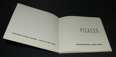 Pablo Picasso Picasso Peintures 1955-1956 (Galerie Louise Leiris Exhibition Catalogue) (Cramer 85)