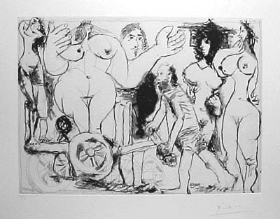 Pablo Picasso Series 347 (Bloch 1677) 1968