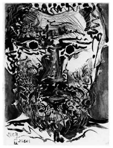 Pablo Picasso Tete d'Homme Barbu (Head of a bearded man) (Bloch 1189)