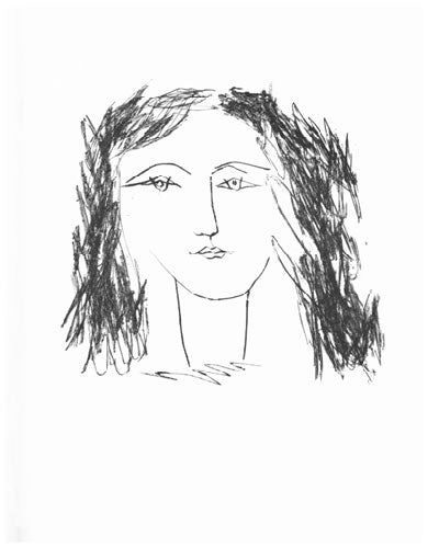 Pablo Picasso Tete de Femme de Face (Cramer 51) 1948