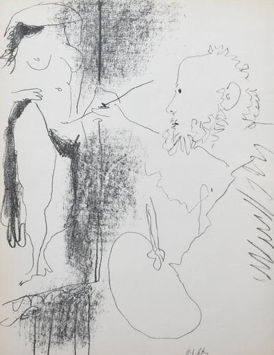 Pablo Picasso The Artist and His Model (Cramer 125) 1964