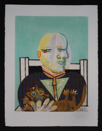 Pablo Picasso (after) Vollard et son chat 1960