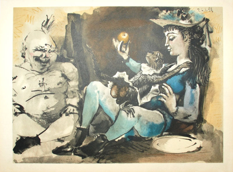 Pablo Picasso (after) Woman, Clown, and Monkey 1954