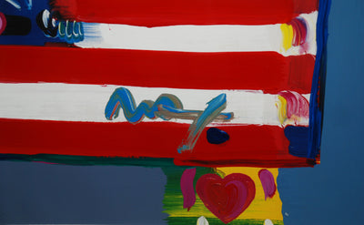 Peter Max Flag With Heart (Registration No. 100547.1783) 1999