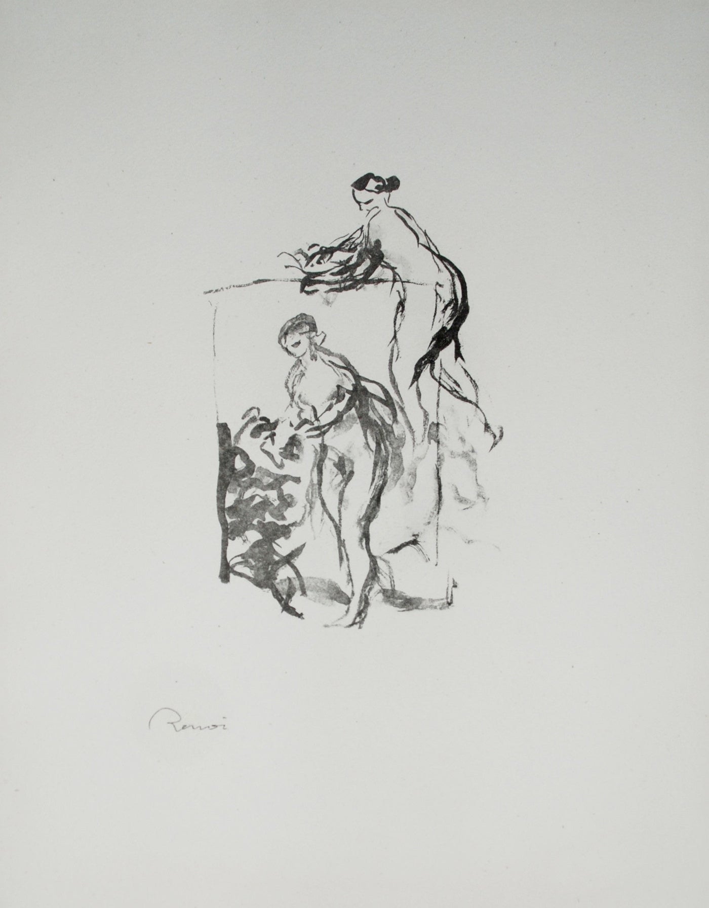Pierre-Auguste Renoir Femme au Cep de Vigne (Woman by the Grape Vine), 3rd variant (Delteil 47) 1919