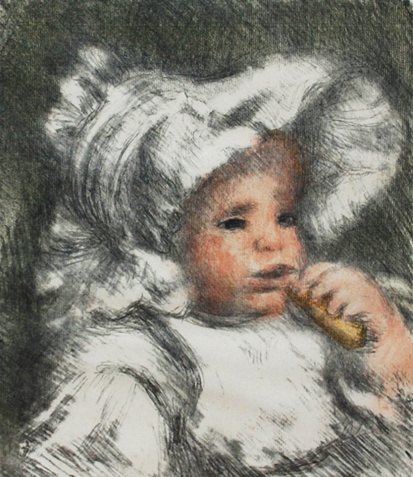 Pierre-Auguste Renoir L'Enfant Au Biscuit, five color state (Delteil 31) 1899