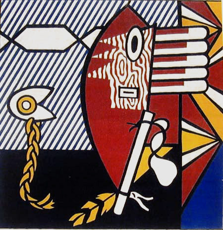 Roy Lichtenstein American Indian Theme I (Corlett 160) 1980