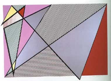 Roy Lichtenstein Imperfect 63 3/8" x 88 7/8" (Corlett 224) 1988
