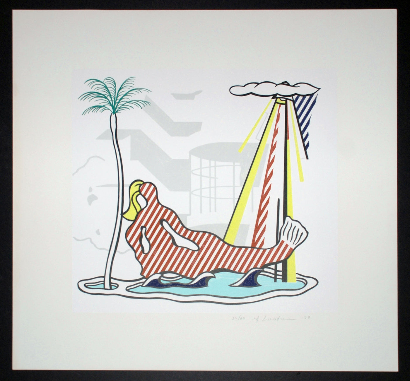 Roy Lichtenstein Mermaid (Corlett 158) 1978