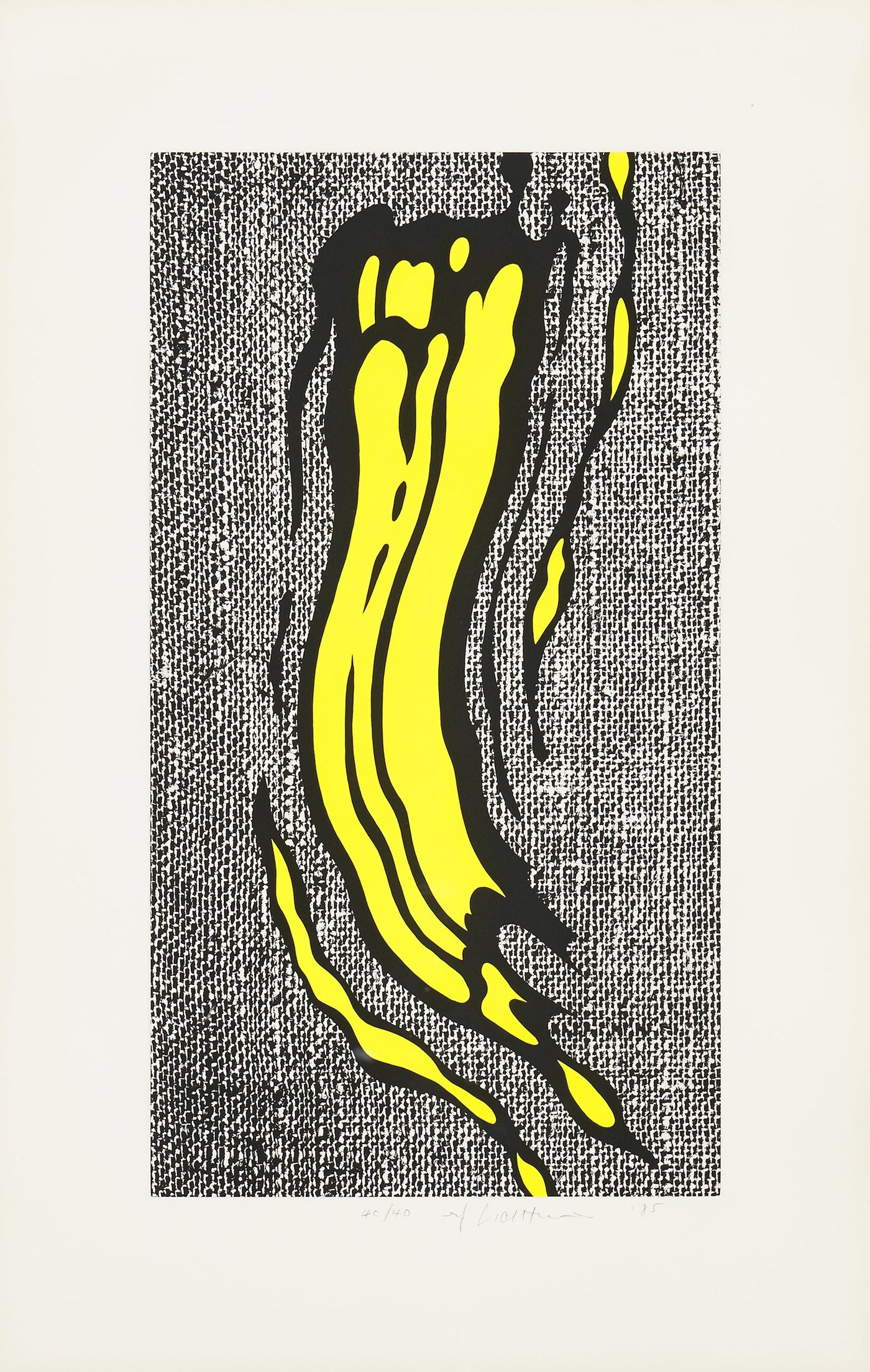 Roy Lichtenstein Yellow Brushstroke (Corlett 209) 1985
