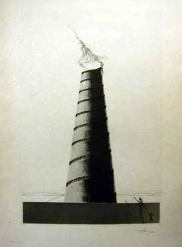 Salvador Dali Tower of Eternal Well Being 1973