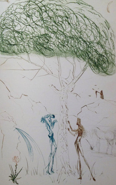 Salvador Dali Under the Parasol Pine (Field 70-10 I) 1970