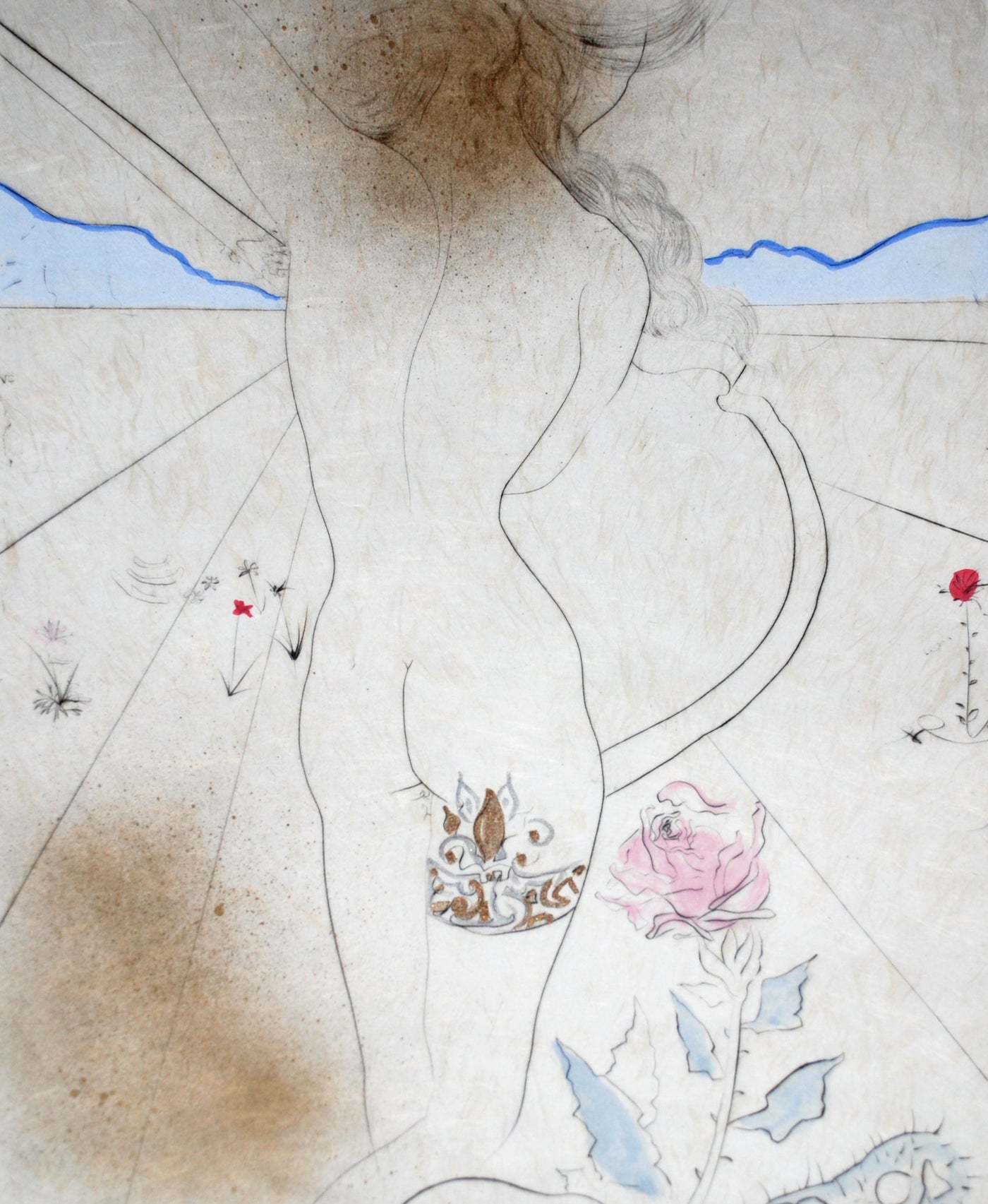 Salvador Dali Woman with the Garter (Field 69-13 K) 1969
