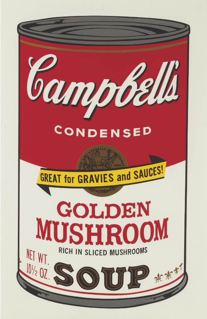 Sunday B. Morning (after Andy Warhol) Golden Mushroom