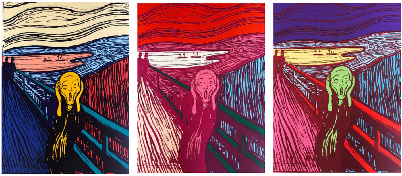 Sunday B. Morning (after Andy Warhol) The Scream