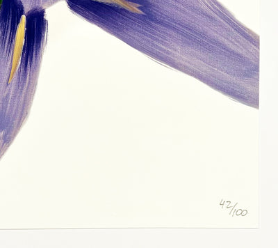 Alex Katz Purple Irises on White 2023