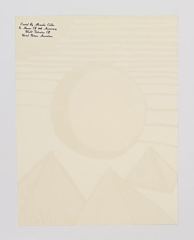 Alexander Calder 30th Anniversary of the World Federation of the Unite