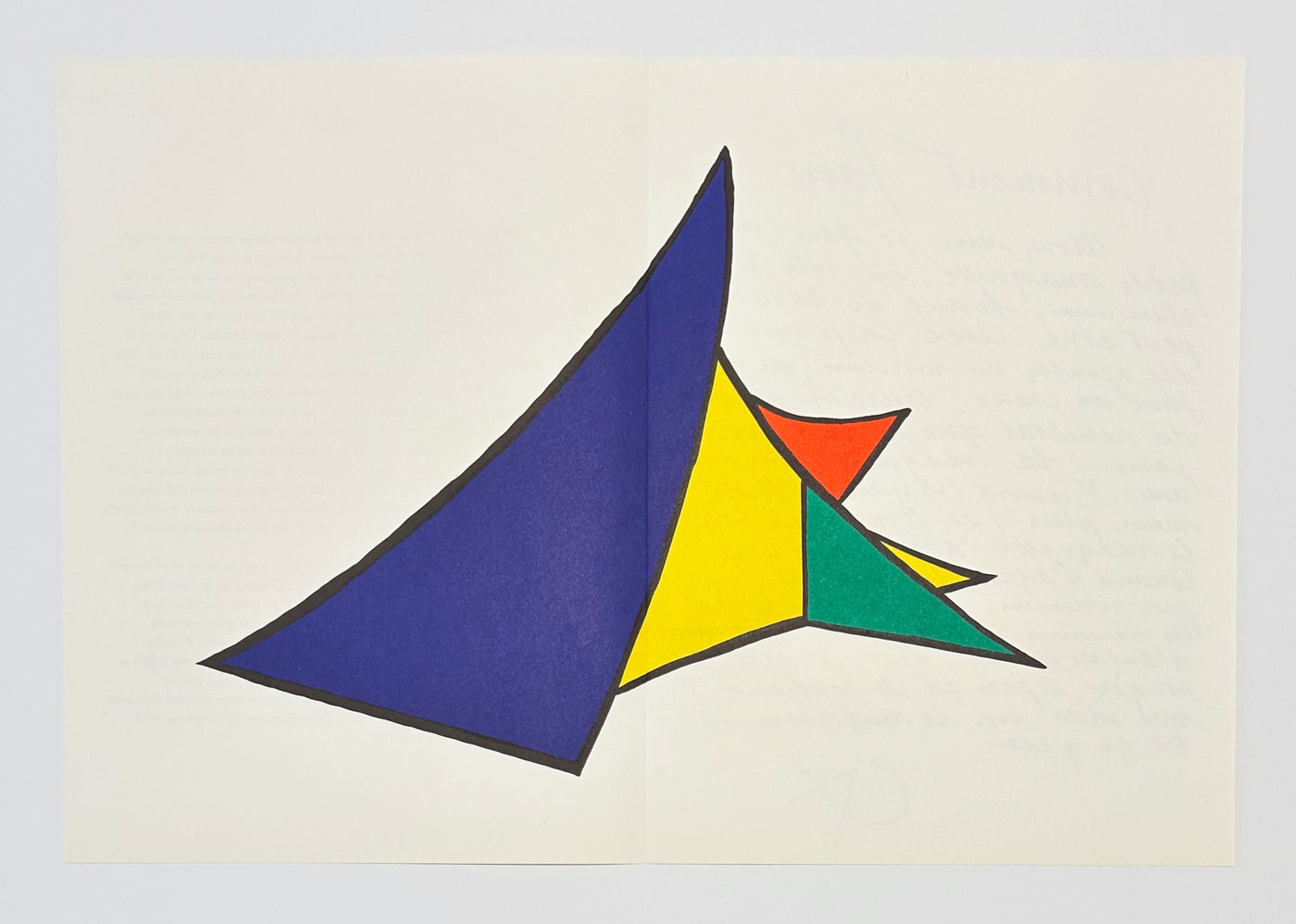 Alexander Calder Derriere le Miroir #141: Stabiles 1963