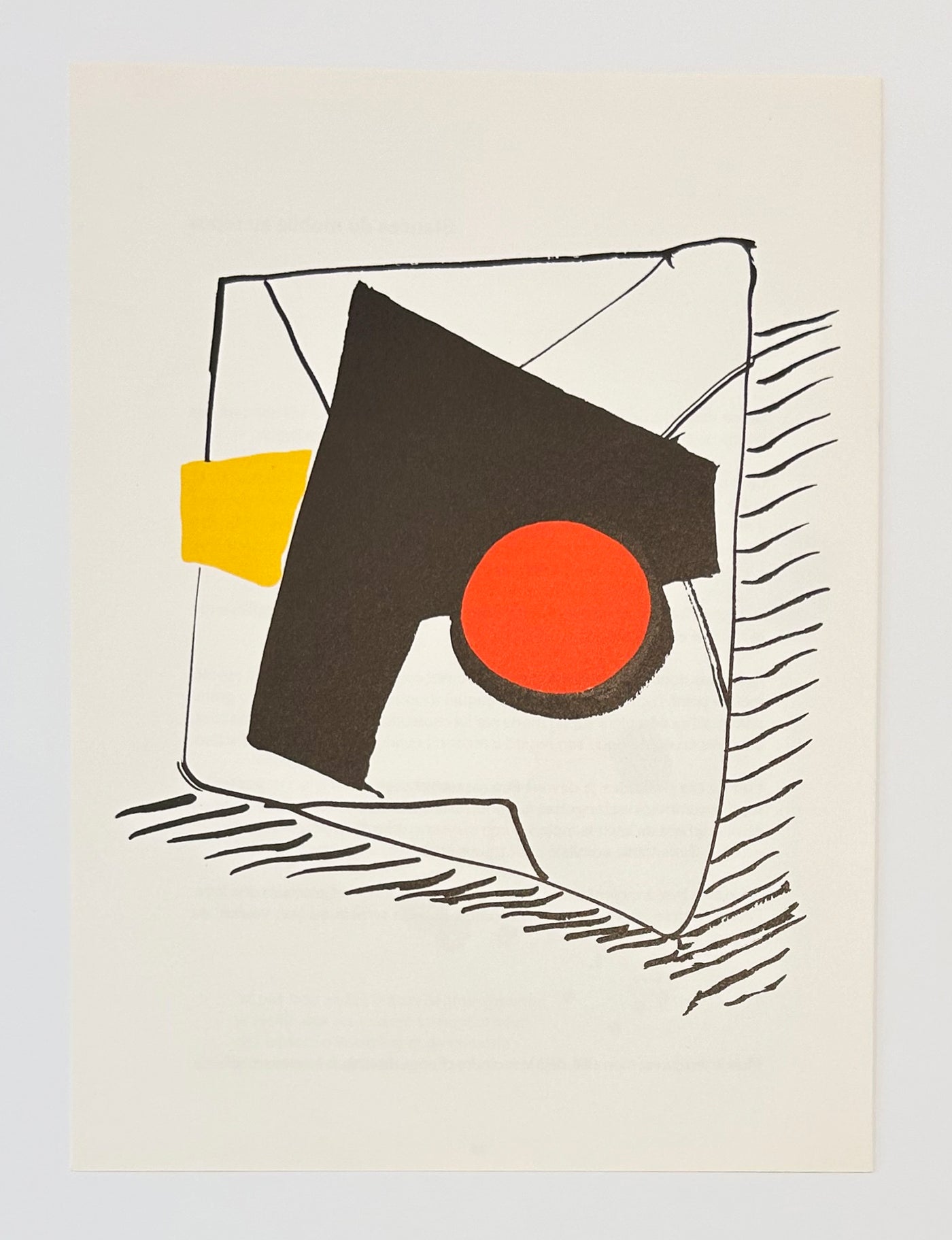 Alexander Calder Derriere le Miroir #221 1975