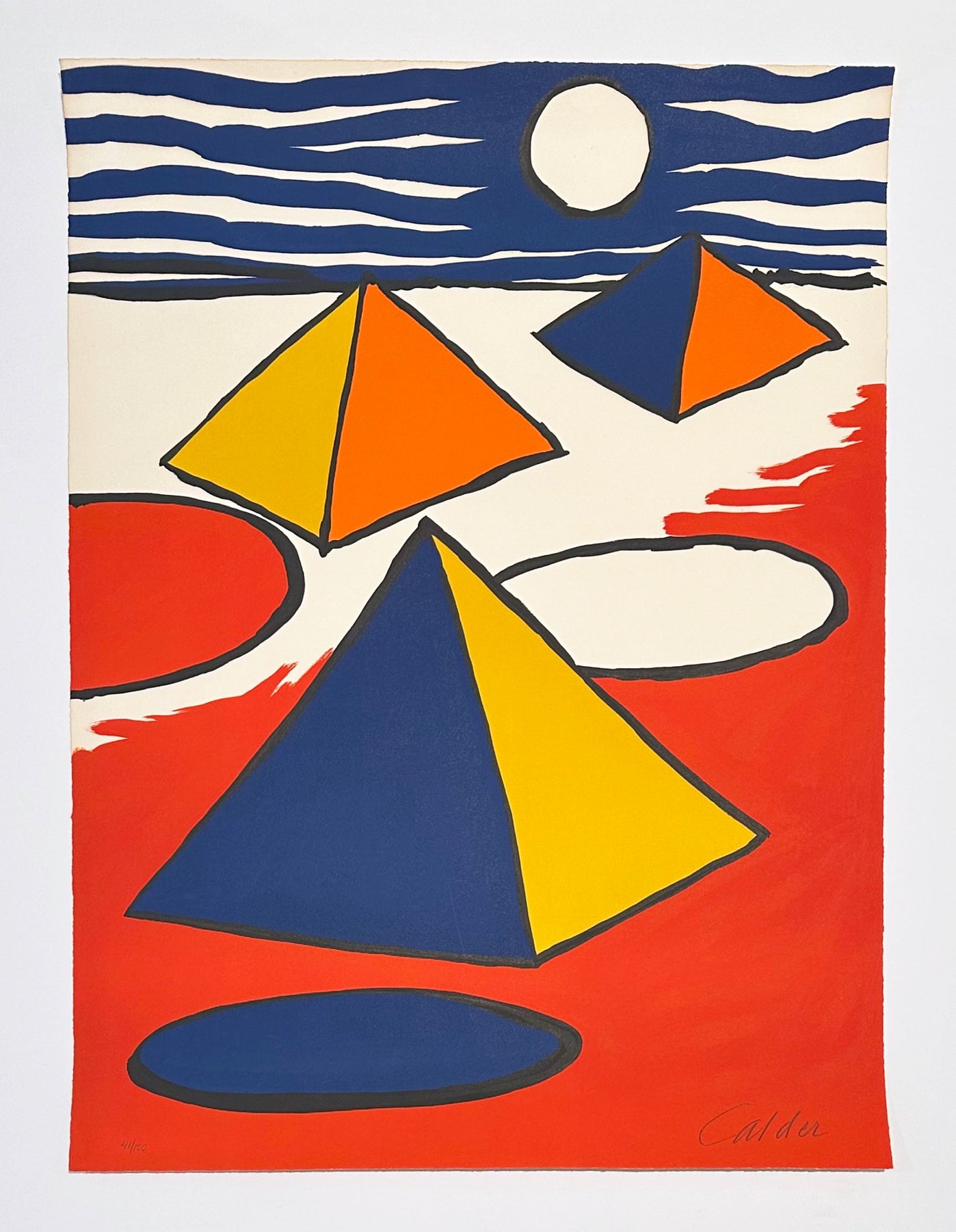 Calder Pyramids Alexander Calder Pyramids at Night 1970 – Georgetown Frame Shoppe