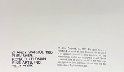 Andy Warhol Apple (Feldman II.359) 1985