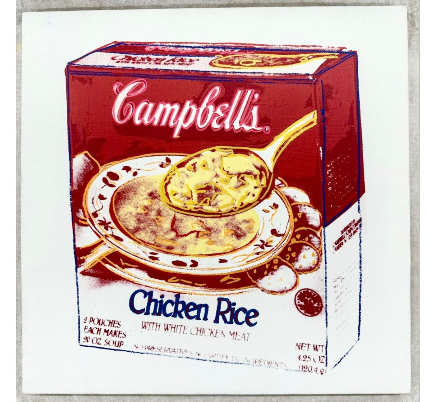 Andy Warhol Campbell's Soup Box (Chicken Rice) 1986