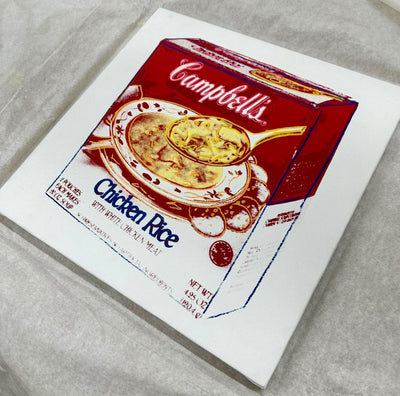 Andy Warhol Campbell's Soup Box (Chicken Rice) 1986