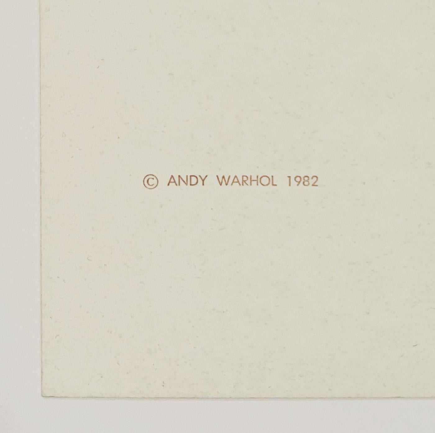 Andy Warhol Committee 2000 (Feldman II.289) 1982