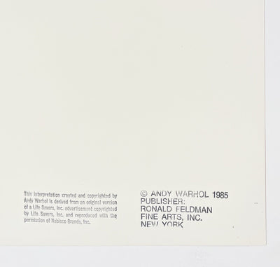 Andy Warhol Life Savers (Feldman II.353) 1985