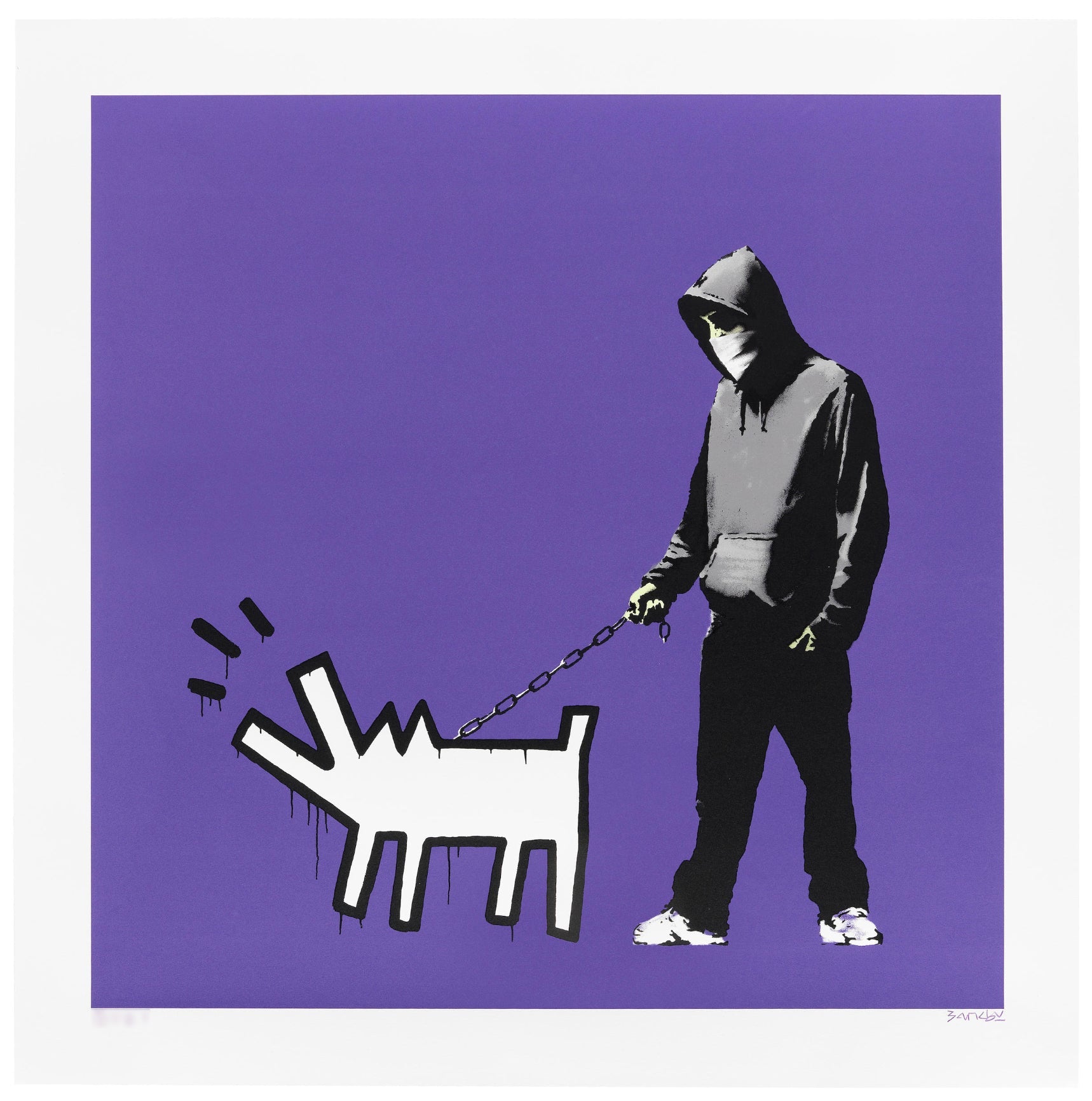 Banksy Choose Your Weapon Bright Purple 2010 Georgetown Frame Shoppe banksy-choose-your-weapon-bright-purple-2010-georgetown-frame-shoppe