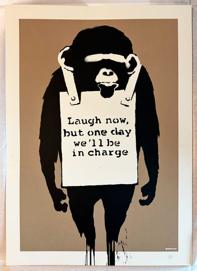 Banksy Laugh Now 2003