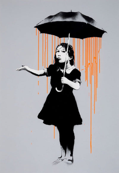 Banksy Nola (Orange Rain) 2008