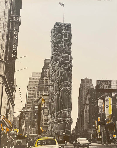 Christo Allied Chemical Tower Packed (Project for One Times Square, New York) 1971