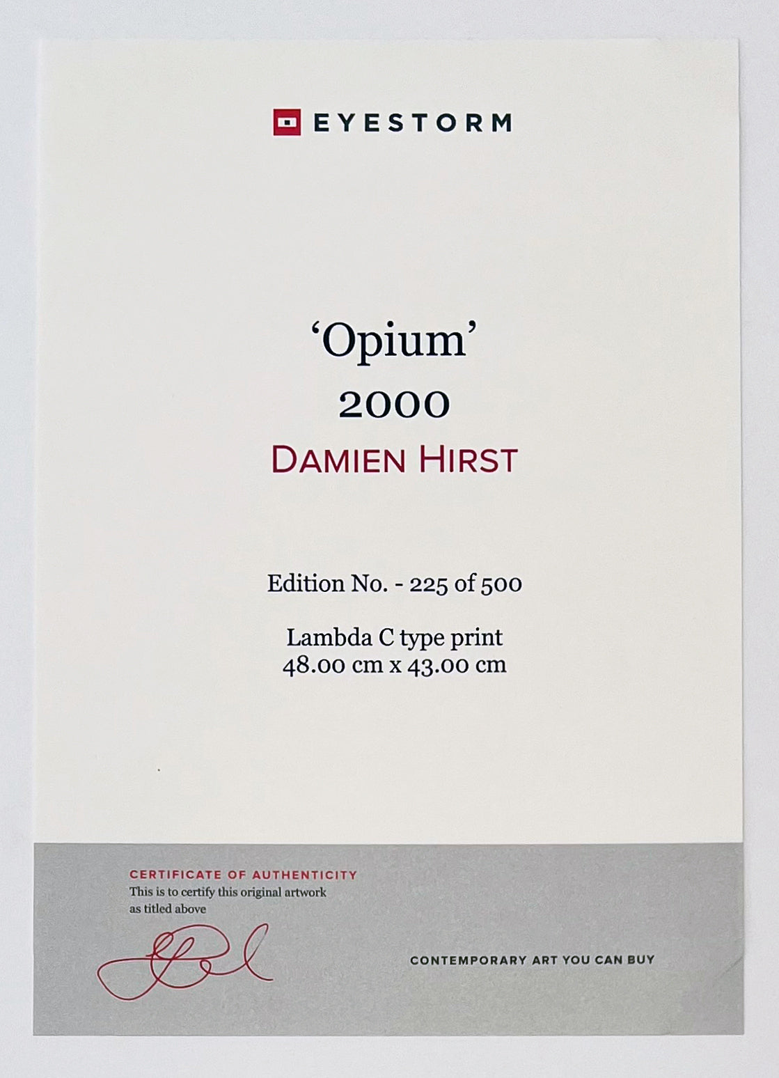 Damien Hirst Opium 2000