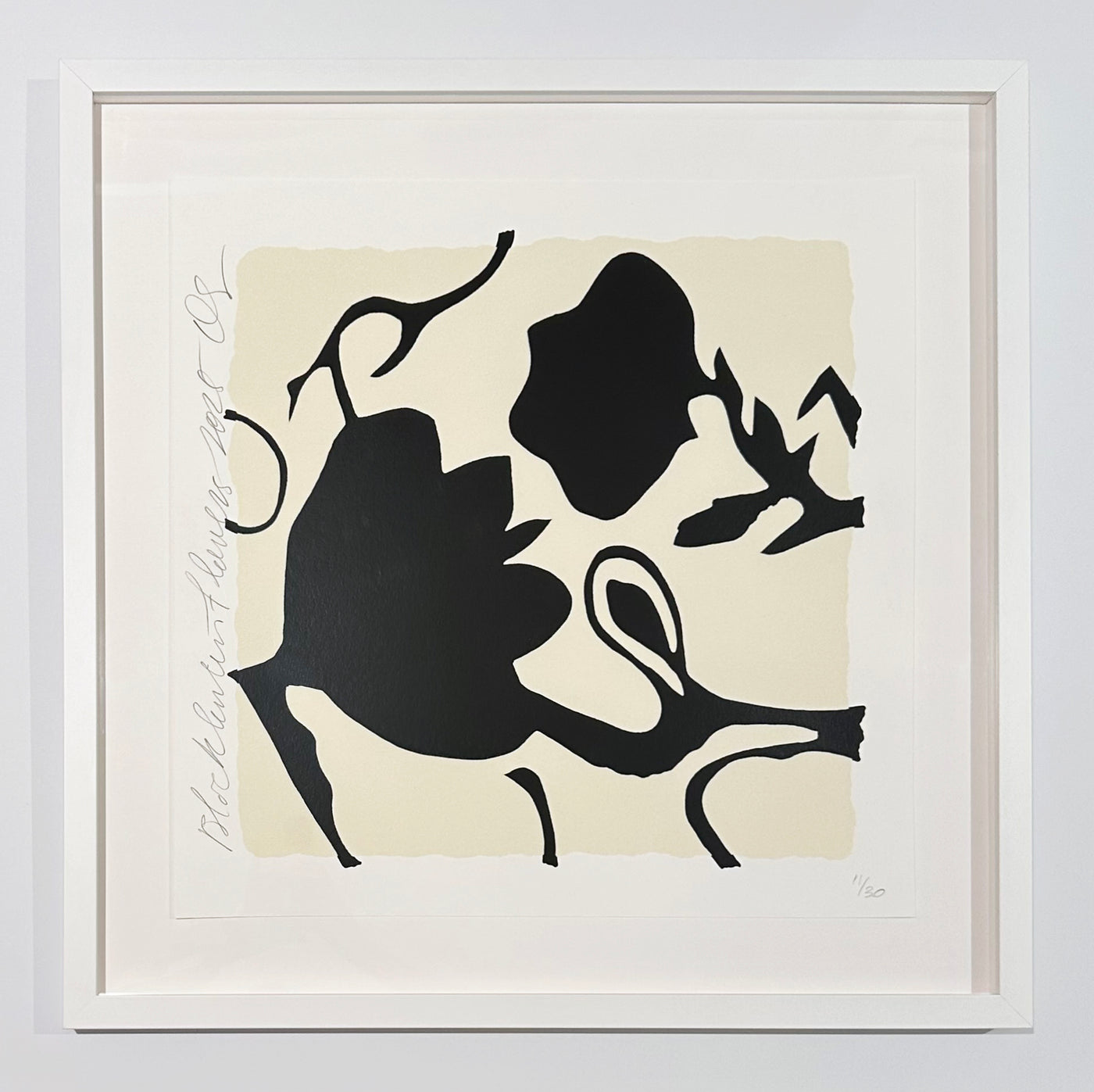 Donald Sultan Black Lantern Flowers, 2025 2025